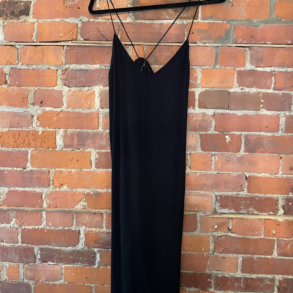 Wilfred Free Black Midi Dress Sz M